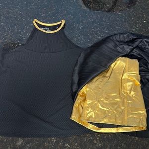 Sports Illustrated beautiful  tennis set black and gold size Medium Brand new